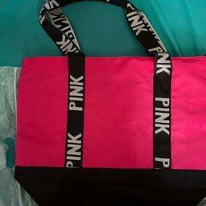 Pink bag for overnight stay or a purse